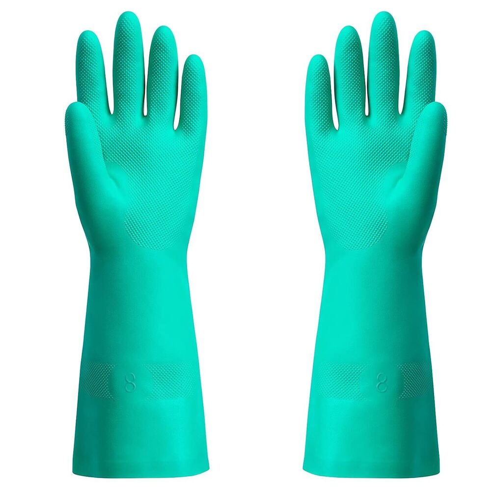 Chemical Resistant Nitrile Gloves, Resist Household Acid, Alkali